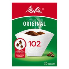 Filtro de Papel Melitta Para Café 102 com 30 Unidades