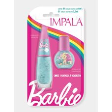 Esmalte Infantil Impala Barbie Mãe E Filha Mergulho Mágico 6ml+ 7,5ml
