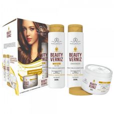 Shampoo+ Condicionador Phallebeauty E Máscara Beauty Verniz
