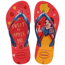Sandália Havaianas Kids Slim Princess Vermelho Crush 35/36