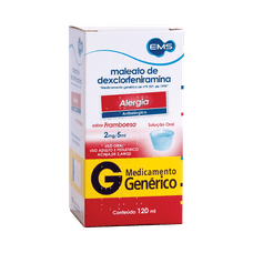 Maleato de Dexclorfeniramina Ems 0,4mg/ml xarope 120ml
