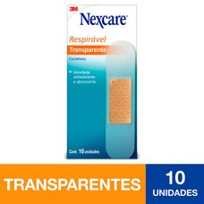 Curativo 3M Nexcare Transparente com 10 Unidades