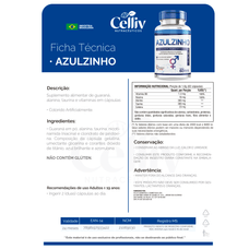 Azulzinho Melfort 500mg com 60 cápsulas