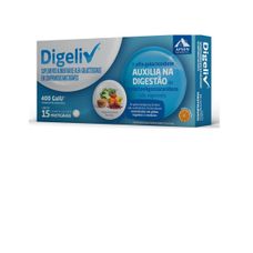 Digeliv Apsen 400 Fcc Sabor Laranja Com 15 Comprimidos Mastigáveis