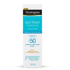 Protetor Solar Facial Neutrogena Sun Fresh Hydro Boost FPS 50 Sem Cor 40ml