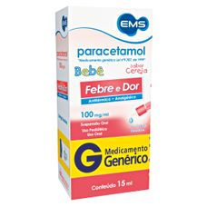 Paracetamol Ems 100mg/ml solução Oral em gotas 15ml