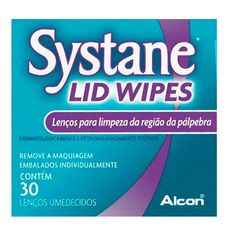 Systane Novartis Lid Wipes com 30 Sachês