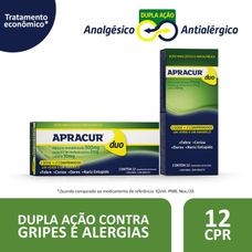 Apracur Duo Hypermarcas com 12 comprimidos