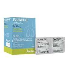 Fluimucil Zambon 600mg com 16 comprimidos Efervescentes