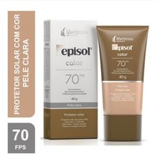 Protetor Solar Mantecorp Episol Color Tom 2 Claro Fps 70 40ml