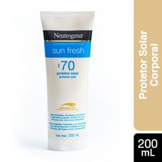 Protetor Solar Neutrogena Sun Fresh Fps 70 200ml