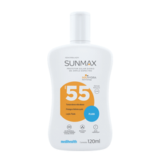 Sunmax Protetor Solar Fluido Pele Oleosa e Mista FPS 55 120ml