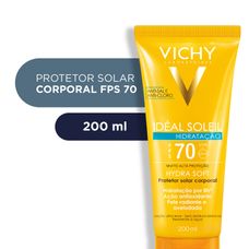 Protetor Solar Vichy Idéal Soleil Hydrasoft Fps70 200ml