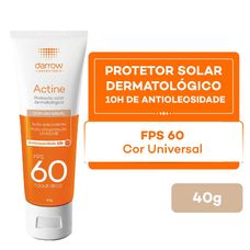 Protetor Solar Actine Darrow Color Fps 60 40g