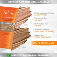 Protetor Solar Avène Facial Mat Perfect Clara Fps 70 40g