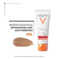 Protetor Solar Facial Vichy Capital Solei Uv Fps 60 Pigment Cor 3.0 40g