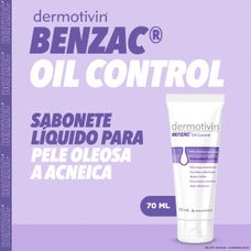 Sabonete Dermotivin Benzac Oil Control líquido 70ml