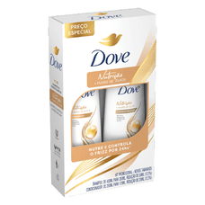 Kit Promocional Shampoo Dove Nutricao + Fusao De Oleos 350ml + Condicionador Dove Nutricao + Fusao De Oleos 175ml