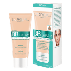 Base Loreal Bb Cream Media 5 em 1 Matte Fps50 30ml
