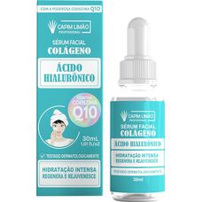 Sérum Capim Limão Facial Colágeno Ácido Hialurônico 30ml