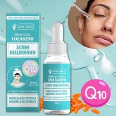 Sérum Capim Limão Facial Colágeno Ácido Hialurônico 30ml
