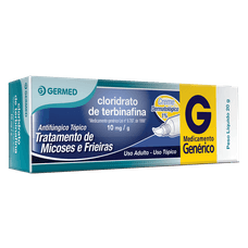 Cloridrato de Terbinafina Germed 10mg/G creme Dermatológico com 20g