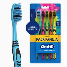 Escova Dental Oral-B 123 Colors Collection com 5 Unidades