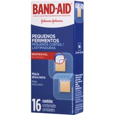 Curativos Band-Aid Pequenos Ferimentos com 16 Unidades