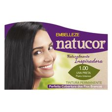 Tintura Natucor Embelleze 1.0 Preto Natural