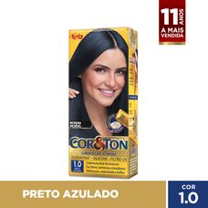 Tintura Cor & Ton 1.0 Preto Azulado 50g