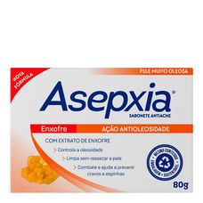 Sabonete Asepxia Enxofre Facial Antioleosidade 80g