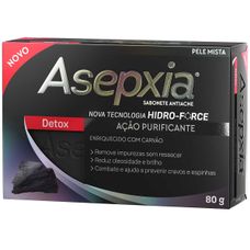 Asepxia Sabonete Detox Carvão 80g