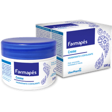 Creme Farmapés Uberpharma Hidratante E Esfoliante Para Os Pés 100g
