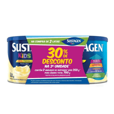 Kit Sustagen Baunilha 2 Unidades 30% Desconto Na Segunda Lata 700g