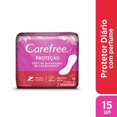 Protetor Diário Carefree Original com Perfume 15 Unidades