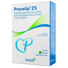 Prevelip Zs Biolab com 30 cápsulas gelatinosas