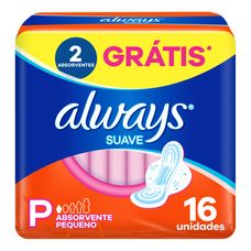 Absorvente Always Super Proteção Suave com Abas 16 Unidades