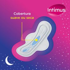 Absorvente Intimus Noturno Cobertura Suave com Abas 30 Unidades
