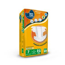 Fralda Geriátrica Bem Care Tamanho Eg com 7 Unidades