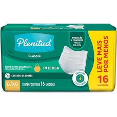 Roupa Intima Plenitud Classic G/XG 16 Unidades