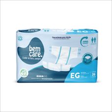 Fralda Geriatrica Bem Care Economica Eg 26 Unidades