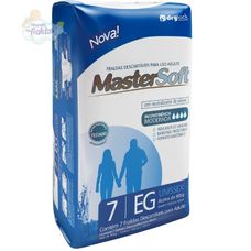 Fralda Geriátrica Mastersoft Regular Tamanho Eg com 7 Unidades