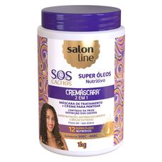 Cremáscara Salon Line 2X1 Nutritivo Sos Cachos 1Kg