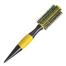 Escova de Cabelo Natus Plant Profissional Yellow Hit com Tubo Metálico 20Mm