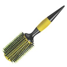 Escova de Cabelo Natus Plant Profissional Yellow Hit com Tubo Metálico 40Mm