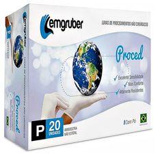 Luva de Procedimento Lemgruber Não Estéril Tamanho P com 20 Unidades
