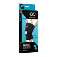 Joelheira Keep Neo Orifício Reforçado Patelar Basic Tamanho P Preto