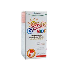 Grow D Cifarma 200Ui Sabor Tutti-Frutti gotas com 10ml
