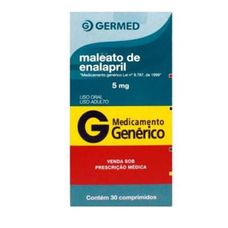 Maleato de Enalapril Germed 5mg com 30 comprimidos