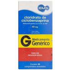 Cloridrato de Ciclobenzaprina Ems 10mg com 30 comprimidos